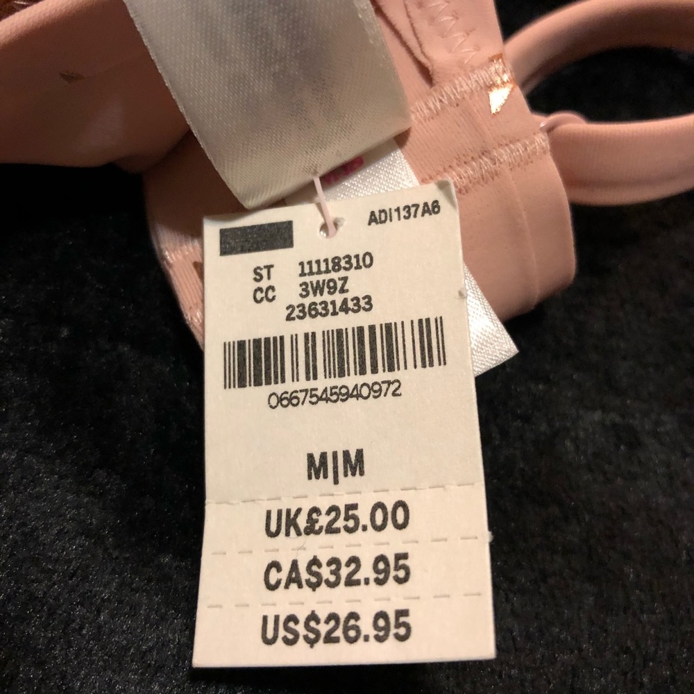 NWT PINK Victoria Secret Bonded Bralette Medium - Picture 7 of 7